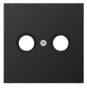 Jung LS 990 Алюминий темный Накладка TV-FM розетки