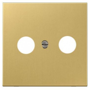 Jung LS 990 Латунь классическая Накладка TV-FM розетки