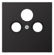 Jung LS 990 Алюминий темный Накладка TV-SAT-FM розетки