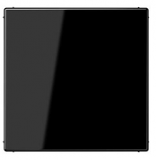 Jung LS 990 Черный Заглушка с суппортом