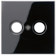 Jung LS 990 Черный Накладка TV-FM розетки