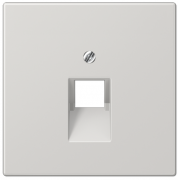 Jung LS 990 Светло-серый Накладка 1-ой наклонной ТЛФ/комп розетки