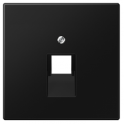 Jung LS 990 Черный матовый Накладка 1-ой наклонной ТЛФ/комп розетки