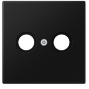 Jung LS 990 Черный матовый Накладка TV-FM розетки