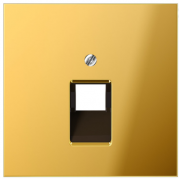 Jung LS 990 Золото Накладка 1-ой наклонной ТЛФ/комп розетки