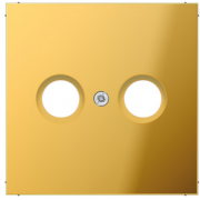 Jung LS 990 Золото Накладка TV-FM розетки
