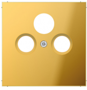 Jung LS 990 Золото Накладка TV-SAT-FM розетки