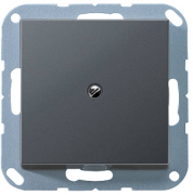 Jung A 500 Антрацит матовый Вывод кабеля с разгрузкой натяжения