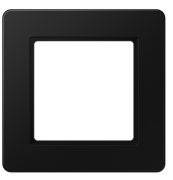 Jung A Flow Черный матовый Рамка 1-ая