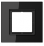Jung LS plus Стекло Черное Рамка 1-ая