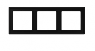 Jung LS-Zero Черный матовый Рамка 3-ая