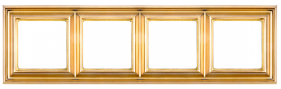 Jung ECO profi Deco Золотой Рамка 4-ая