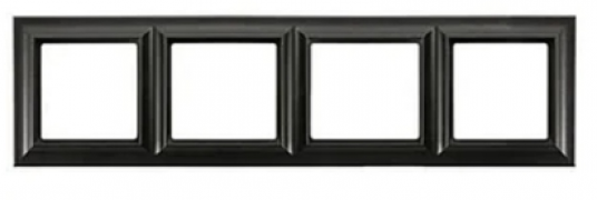 Jung ECO profi Deco Черный матовый Рамка 4-ая
