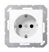 Jung ECO profi Белый Розетка с/з без шторок, безвинтовые клеммы