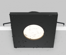 Maytoni Stark Черный Встраиваемый квадратный светильник GU10 1x10Вт IP 65, DL083-01-GU10-SQ-B