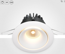 Maytoni Yin Белый Встраиваемый светильник LED 3000K 1x12Вт 60° Dim Triac, DL031-L12W3K-D-W