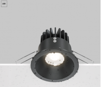 Maytoni Zoom Черный Встраиваемый светильник LED 4000K 1x12Вт 60° IP 65, DL034-L12W4K-B