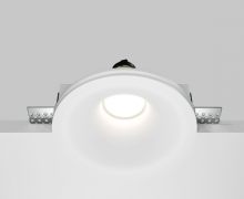 Maytoni Gyps Modern Белый Встраиваемый светильник GU10 10Вт, DL002-1-01-W