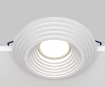 Maytoni Gyps Modern Белый Встраиваемый светильник GU10 1x10Вт, DL004-1-01-W