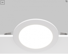 Maytoni Stockton Белый Встраиваемый светильник LED 3000-6000K 1x12Вт 110° IP 44, DL016-6-L12W