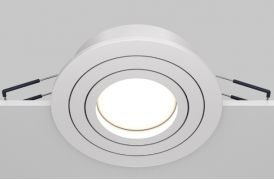 Maytoni Atom Белый Встраиваемый светильник GU10 1x10Вт, DL023-2-01W