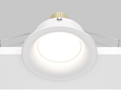 Maytoni Slim Белый Встраиваемый светильник GU10 1x10Вт, DL027-2-01W