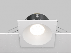 Maytoni Zoom Белый Встраиваемый квадратный светильник GU10 1x10Вт IP 65, DL033-2-01W
