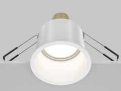 Maytoni Reif Белый Встраиваемый светильник GU10 1x10Вт, DL049-01W