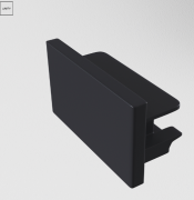 Maytoni Unity Черный Заглушка Комплектующие для накладной трековой системы, TRA001EC-11B