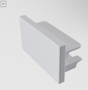 Maytoni Unity Белый Заглушка Заглушка Комплектующие для накладной трековой системы, TRA001EC-11W