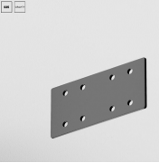 Maytoni Gravity Черный Прямой коннектор комплектующие для накладной трековой системы, TRA004C-21S