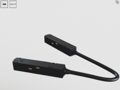 Maytoni Gravity Черный Коннектор питания угловой комплектующие для трековой системы, TRA004CPC-22B