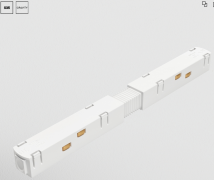 Maytoni Gravity Белый Коннектор питания прямой комплектующие для трековой системы, TRA004PC-22W