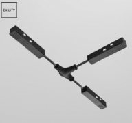 Maytoni Exility Черный Коннектор питания Т-образный комплектующие для трековой системы, TRA034CWT-42B