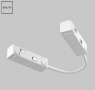 Maytoni Exility Белый Коннектор питания угловой гибкий 15см комплектующие для трековой системы, TRA034CPC-42W-15