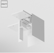 Maytoni Gravity Белый Коннектор угловой комплектующие для накладной трековой системы, TRX010CL-21W