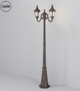Maytoni Goiri Бронза Антик Ландшафтный светильник E27х2 60Вт IP 44, O028FL-03BZ