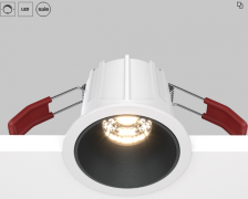 Maytoni Alfa Бело-черный Встраиваемый светильник LED 3000K 1x10Вт 36° Dim Triac, DL043-01-10W3K-D-RD-WB