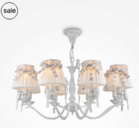 Maytoni Bird Белый Антик Подвесная люстра E14х8 40Вт, ARM013-08-W