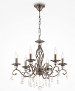 Maytoni Grace Бронза Подвесная люстра E14х6, RC247-PL-06-R