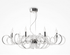 Maytoni Atlanta Хром/Прозрачный Подвесная люстра E14х9, MOD051PL-09TR