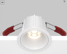 Maytoni Alfa Белый Встраиваемый светильник LED 3000K 1x10Вт 36°, DL043-01-10W3K-RD-W