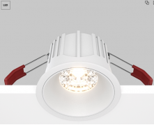 Maytoni Alfa Белый Встраиваемый светильник LED 3000K 1x15Вт 36°, DL043-01-15W3K-RD-W