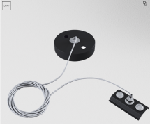 Maytoni Unity Черный Подвес для однофазного трека 1шт. (комплектующие для накладной трековой системы), TRA001CW-11B