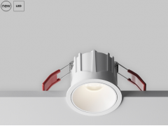 Maytoni Alfa Белый Встраиваемый светильник LED 4000K 1x10Вт 36°, DL043-01-10W4K-RD-W
