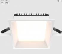 Maytoni Okno Белый Встраиваемый квадратный светильник 3000K 1x18Вт 100°, DL056-18W3K-W