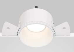 Maytoni Share Белый Встраиваемый светильник под шпаклевку GU10 1x10Вт, DL051-01-GU10-RD-W