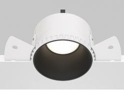 Maytoni Share Черный Встраиваемый светильник под шпаклевку GU10 1x10Вт, DL051-01-GU10-RD-WB