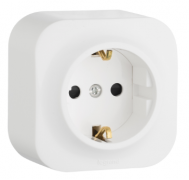 Legrand Quteo Белый Розетка с/з, винтовые клеммы