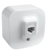 Legrand Quteo Белый Розетка Компьютерная 1-ая RJ45 Cat.5e (UTP)